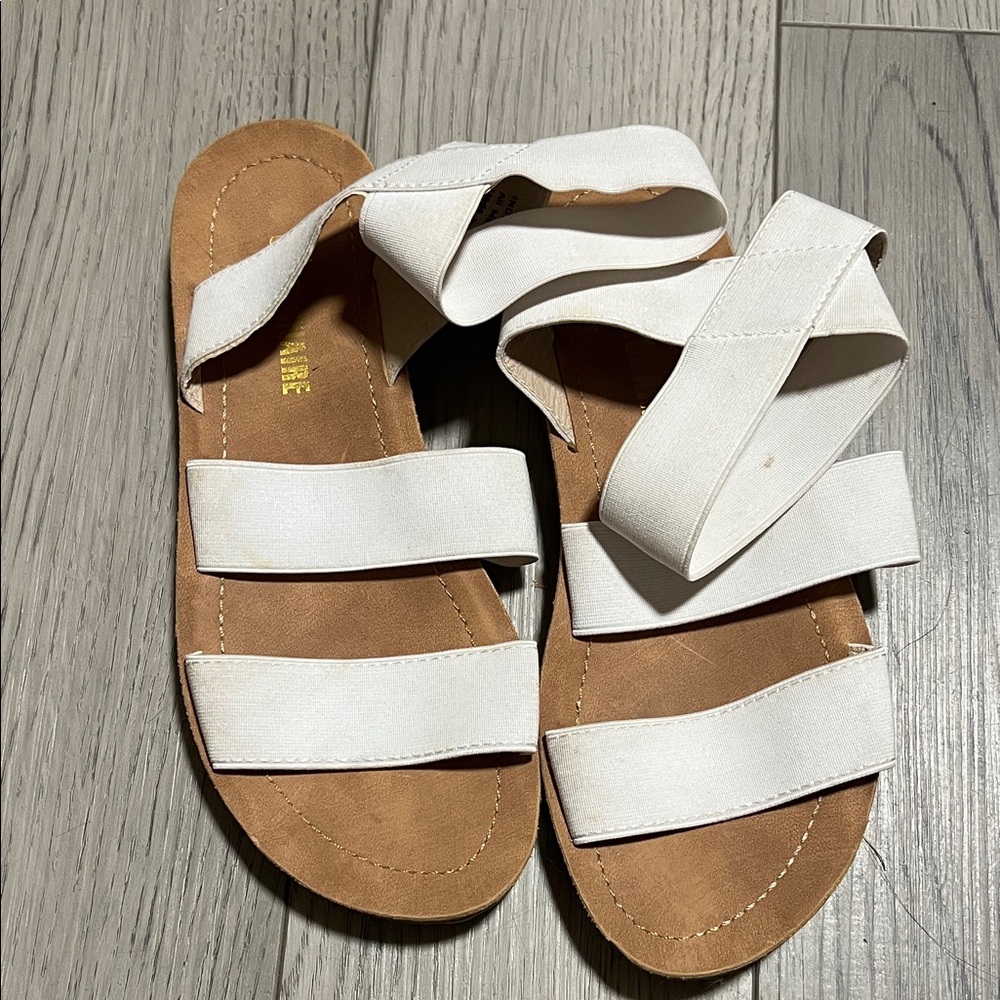 White Strappy Sandals